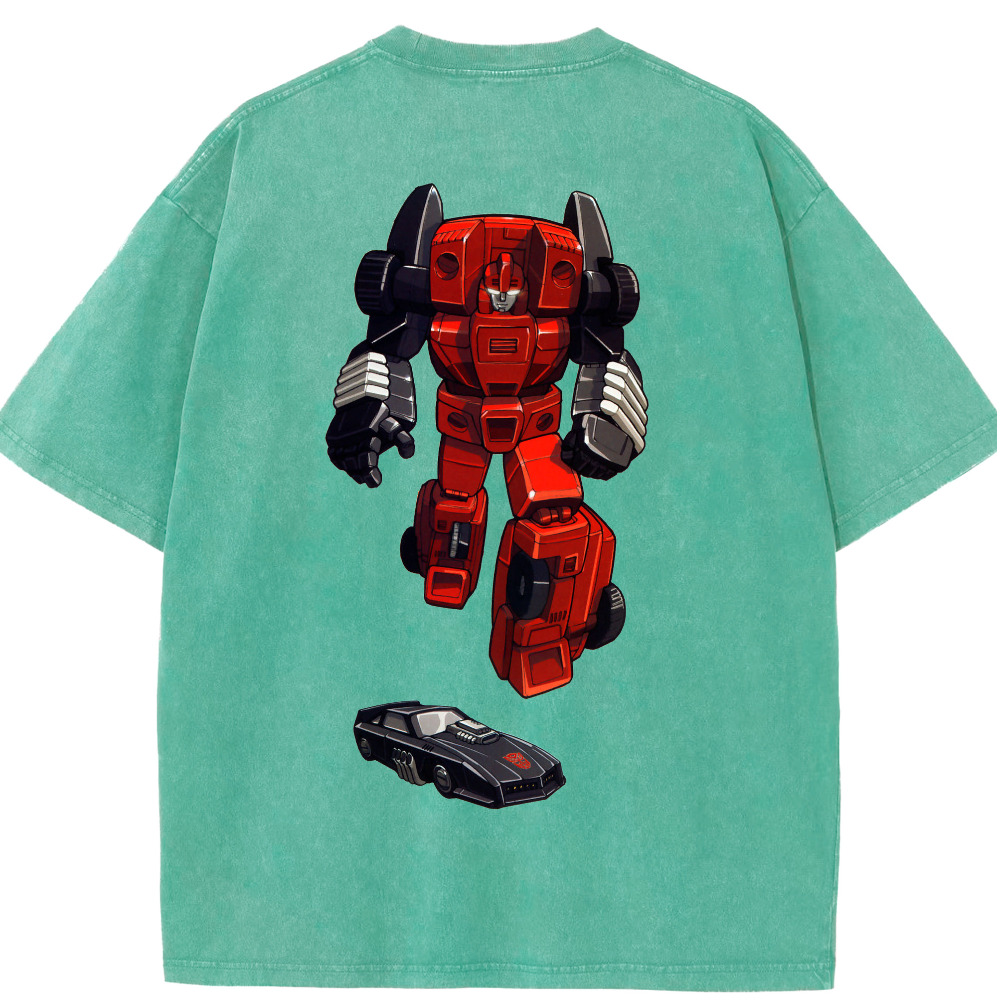 （画像用）  綿100% ヴィンテージ風 半袖Tシャツ（背面プリント）